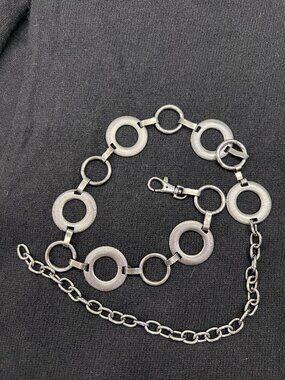 Silver Tone Hook Belt